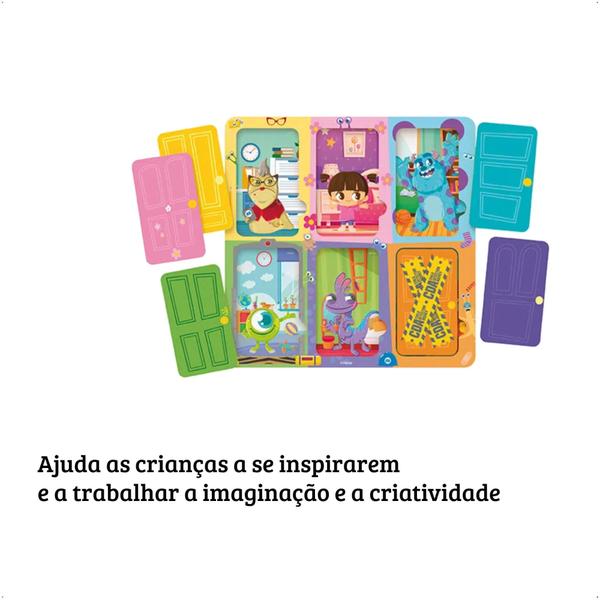 Imagem de Brinquedo Quebra-Cabeça Monstros S.A Disney Baby Para Crianças Desenvolve o Raciocínio Lógico Xalingo - 13176