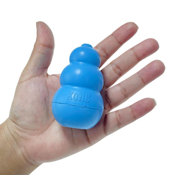 Imagem de Brinquedo Recheável Kong Puppy para Cães Pequeno Interativo Borracha Azul