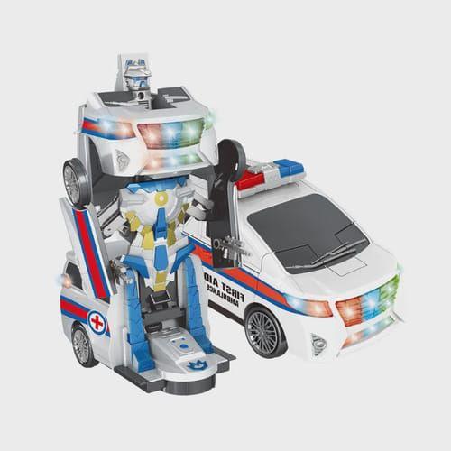 Imagem de Brinquedo Robo Ambulância Desmontável com Luz