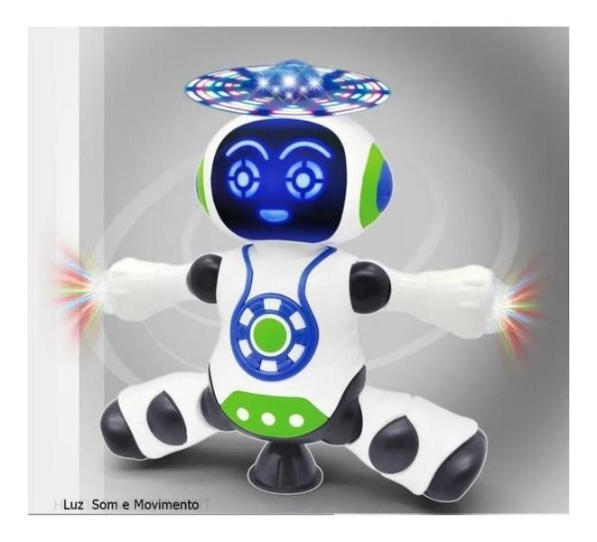 Imagem de Brinquedo Robô Dança Gira 360 Graus Robot Som E Luz