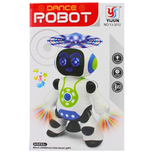 Imagem de Brinquedo Robô Dança Gira 360 Graus Robot Som & Luz Yijun