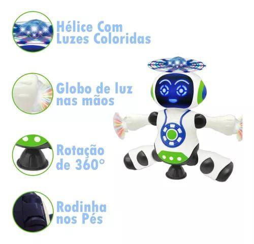 Imagem de Brinquedo Robô Dançarino Dança Luz Som Educacional Brinquedo Infantil