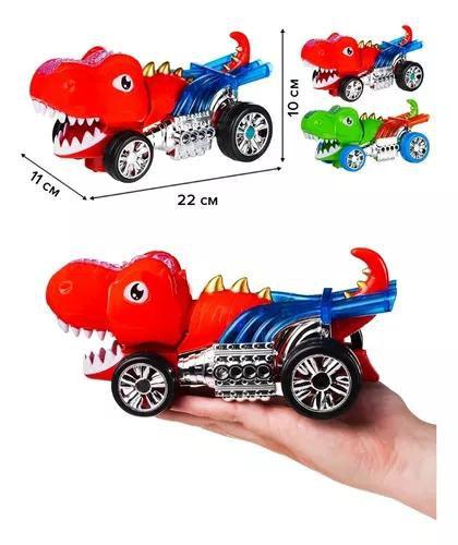 Imagem de Brinquedo Robô Dinossauro Solta Fumaça Luzes Som Movimento Carrinho