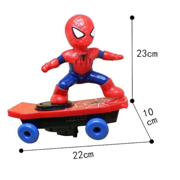 Imagem de Brinquedo Robo Emite Som E Luz Skate Mod:Homem Aranha