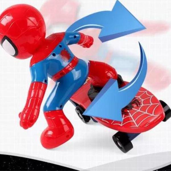 Imagem de Brinquedo Robo Emite Som E Luz Skate Mod:Homem Aranha
