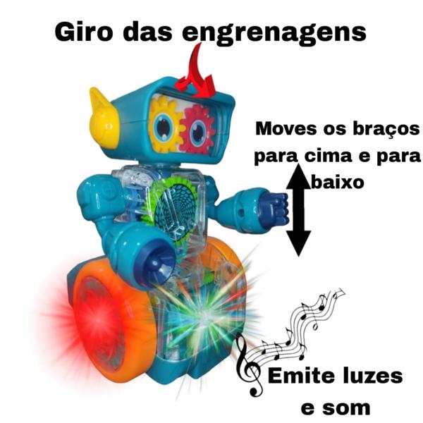 Imagem de Brinquedo Robô Interativo Show De Luzes Som E Movimentos Presente Dia Das Crianças