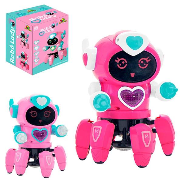 Imagem de Brinquedo Robô Lady Com Face Digital 7 Luzes E Som