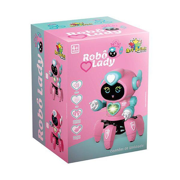 Imagem de Brinquedo Robô Lady Dançarina Com Face Digital Luz e Som