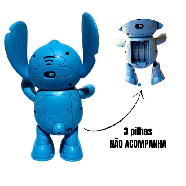 Brinquedo Robô Musical dançarino Lovely Stitch com som e luz - Importado Imagem de Brinquedo Robô Musical dançarino Lovely Stitch com som e luz