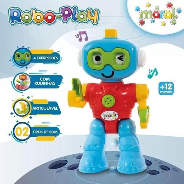 Imagem de Brinquedo Robo Play C/ Som Flexível - Maral