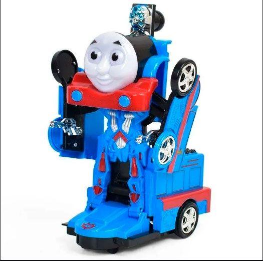 Imagem de Brinquedo Robô Transformador com Luz e Som  Trem Premium