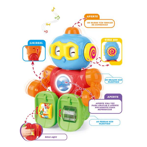 Imagem de Brinquedo Robozinho Eletrônico Infantil Fenix Baby