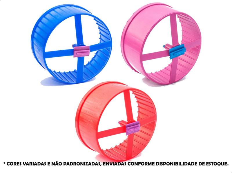 Brinquedo Roda de Exercícios Hamster Roedores 14cm P/Gaiola - STEELLPET Imagem de Brinquedo Roda de Exercícios Hamster Roedores 14cm P/Gaiola - STEELLPET