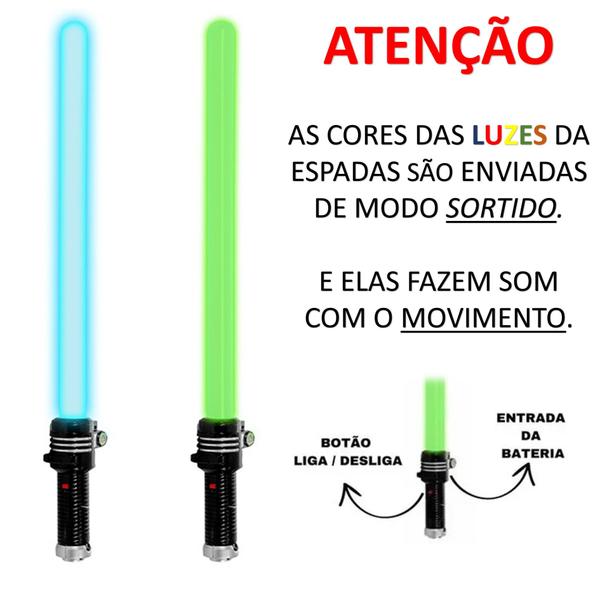 Imagem de Brinquedo Sabre Espada De Luz Star Wars Com Som E Luz