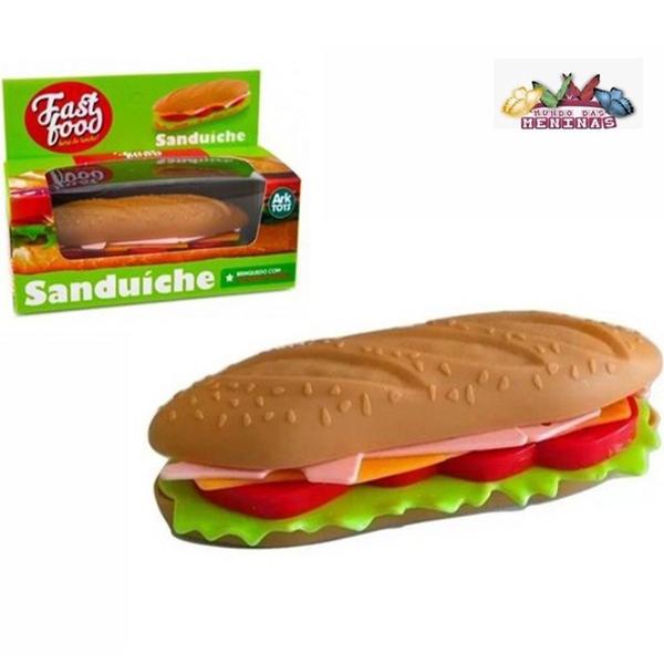 Imagem de Brinquedo Sanduíche Lanche Fast Food Hora Do Lanche Ark Toys