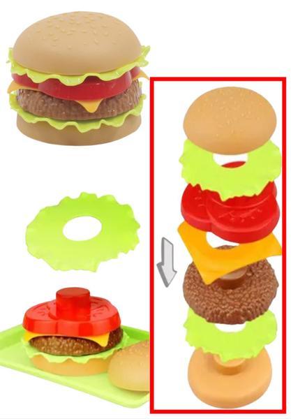 Imagem de Brinquedo Sanduíche Lanche Suco Batata Frita - Fast Food Hora Do Lanche Infantil