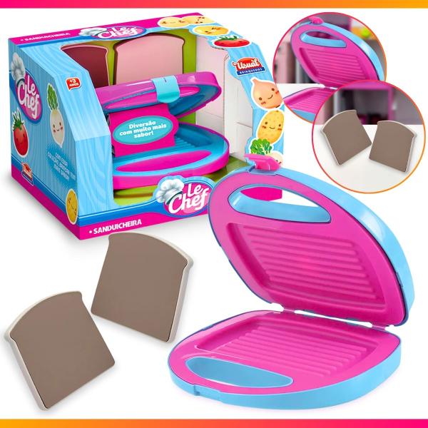 Imagem de Brinquedo Sanduicheira Infantil Le Chef Com 02 Torradas