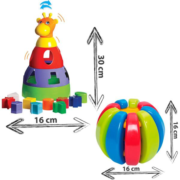 Imagem de Brinquedo Sensorial Bebê Menina E Menino Educativo + 1 ano