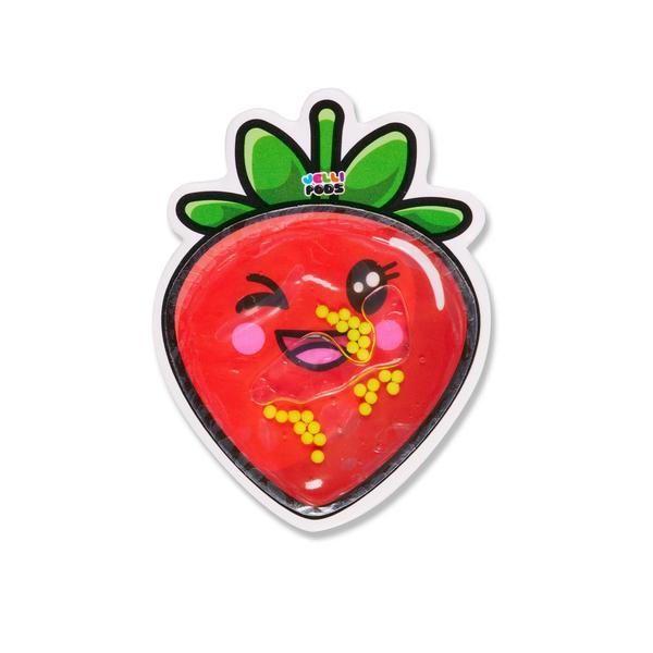 Brinquedo sensorial Ceaco JelliPods Yummy Fruits com 3 adesivos reutilizáveis Imagem de Brinquedo sensorial Ceaco JelliPods Yummy Fruits com 3 adesivos reutilizáveis