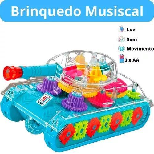 Imagem de Brinquedo Sensorial e Musical Carrinho Tanque