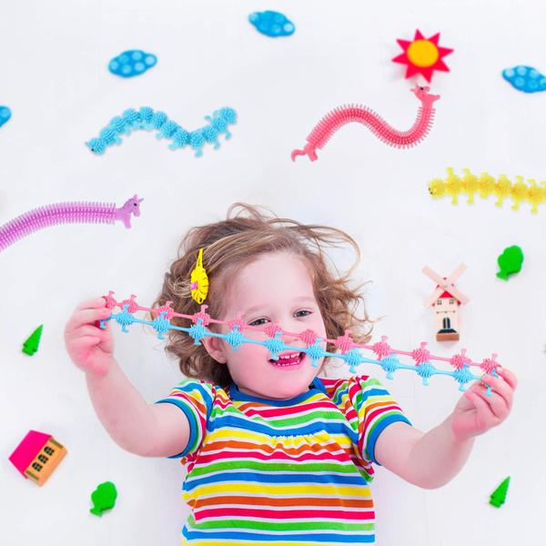 Imagem de Brinquedo sensorial Elástico String Fidget Skylety Unicorn & Caterpillars