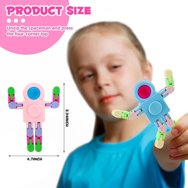 Imagem de Brinquedo Sensorial Fidget Spinner Transformável Aydsutr x12