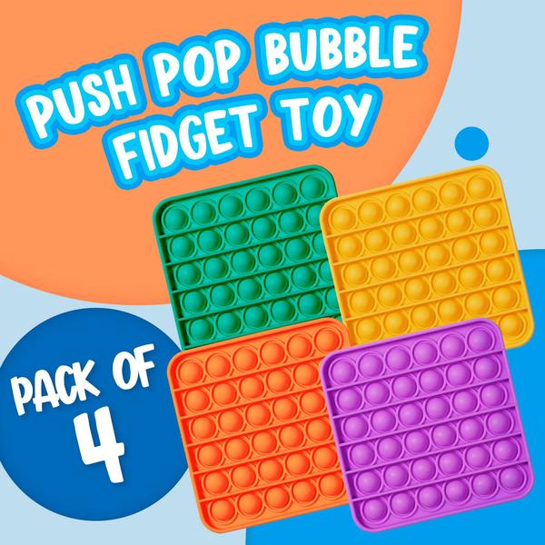 Imagem de Brinquedo sensorial Fidget Toy MATICAN Push Pop Bubble, pacote com 4