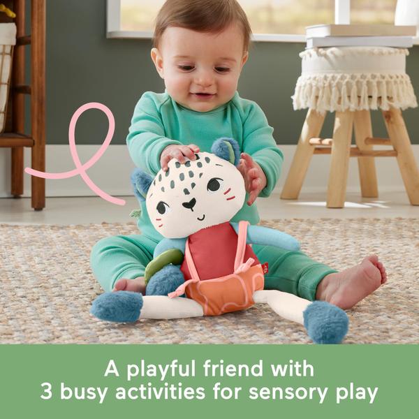 Imagem de Brinquedo sensorial Fisher-Price Planet Friends Snow Leopard por mais de 3 meses