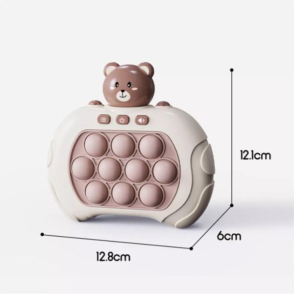 Imagem de Brinquedo Sensorial Pop It Mini Gamer Fidget Toy Urso