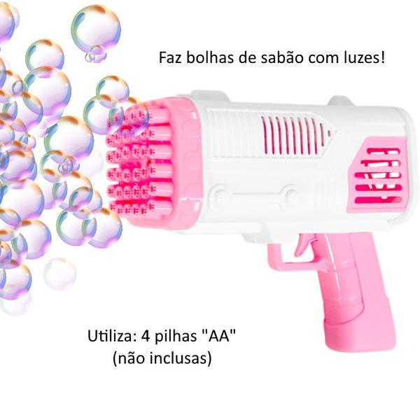 Imagem de Brinquedo Solta Bolinhas de Sabão Automático para Meninas Rosa