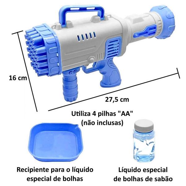 Brinquedo Solta Bolinhas de Sabão Automático para Meninos Azul - Art Brink Imagem de Brinquedo Solta Bolinhas de Sabão Automático para Meninos Azul