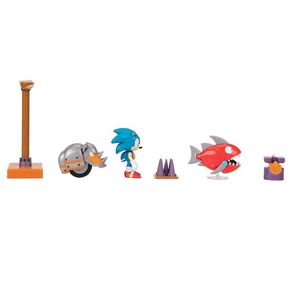 Imagem de Brinquedo Sonic The Hedgehog Com 2 Figuras e Acessórios