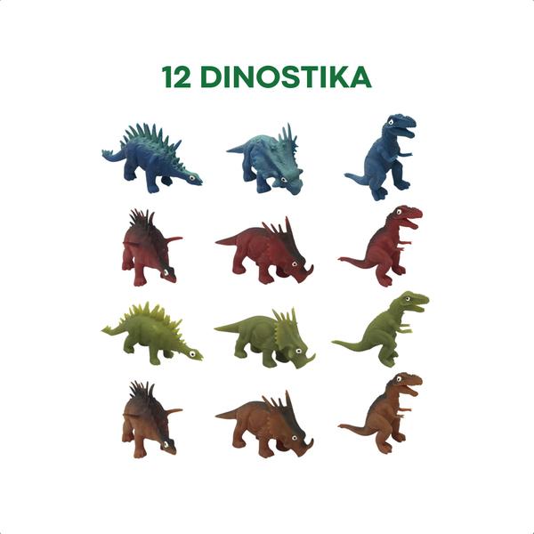 Brinquedo Sortido Dinostika Jurassic Fun Dinossauro que Estica Atóxico Macio Resistente - Multikids BR1042 Imagem de Brinquedo Sortido Dinostika Jurassic Fun Dinossauro que Estica Atóxico Macio Resistente - Multikids BR1042