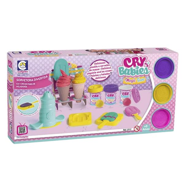 Imagem de Brinquedo Sorveteria Divertida de Massinha Cry Babies Cotiplás - 2717