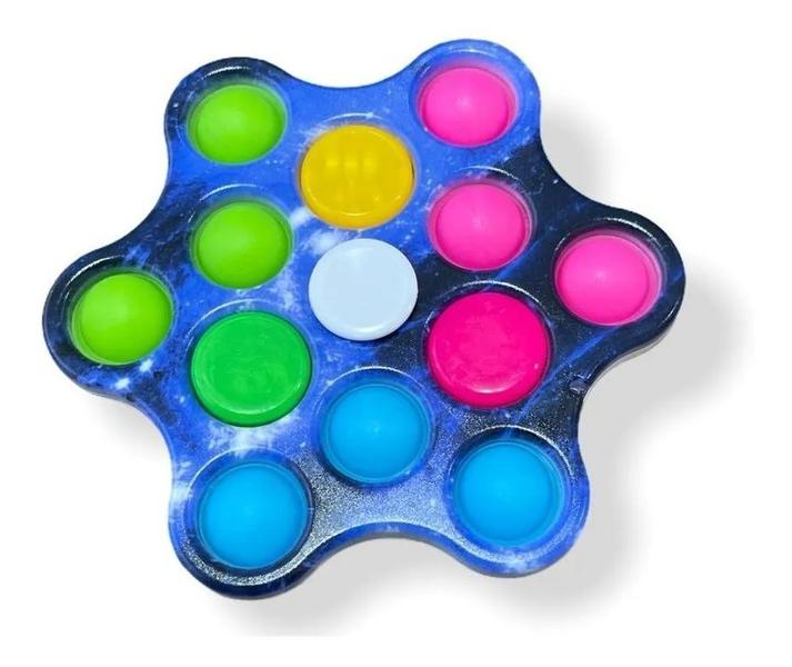 Imagem de Brinquedo Spinner Com Led Anti Stress Pop Fidget Toy Bolha