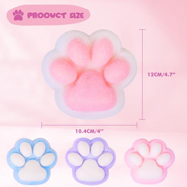 Imagem de Brinquedo Squeeze Cat Paw FauKait Pink Big 12,7 cm Squishy