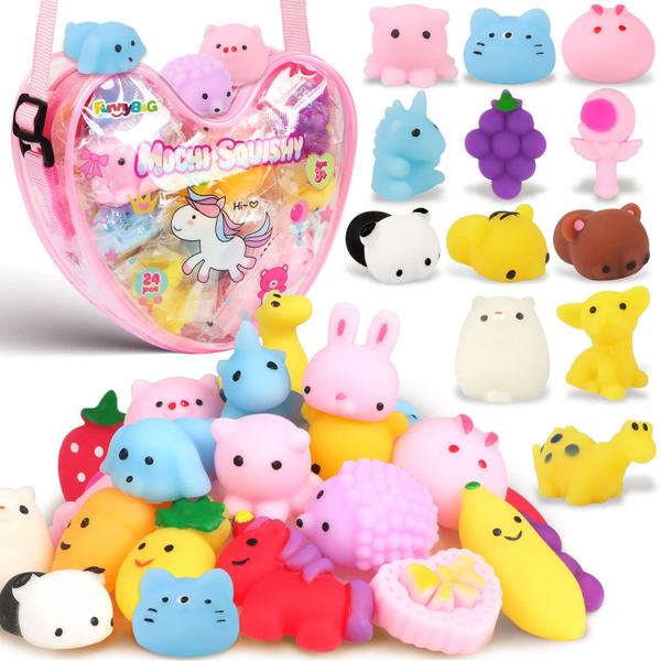 Brinquedo Squishy FUNNYB&G Mochi Squishies 24 unidades para crianças e adultos Imagem de Brinquedo Squishy FUNNYB&G Mochi Squishies 24 unidades para crianças e adultos