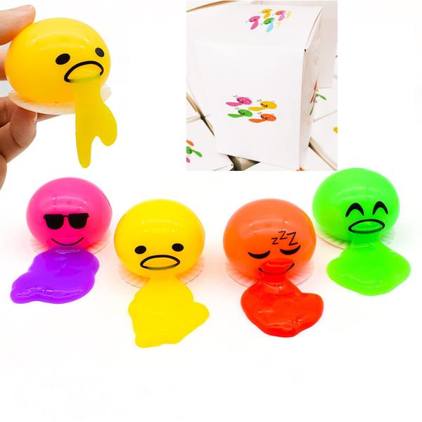 Imagem de Brinquedo Stress Ball Vomiting Egg Gem Fidget para alívio do estresse