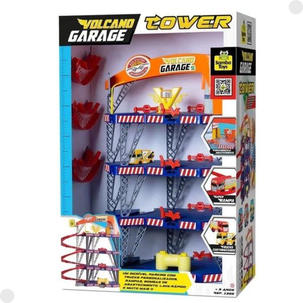 Imagem de Brinquedo Super Pista Garage Volcano Tower 1305 - Samba Toys