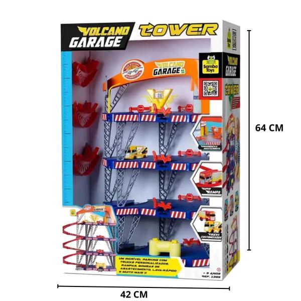 Imagem de Brinquedo Super Pista Garage Volcano Tower 1305 - Samba Toys