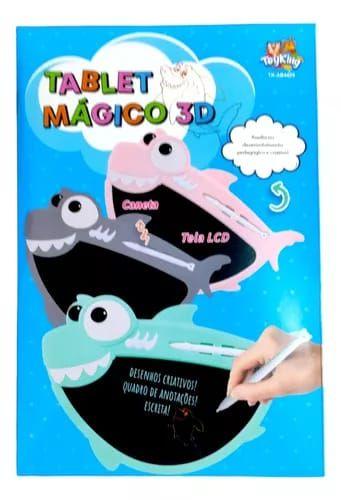 Brinquedo Tablet Tubarão de desenho com caneta colorida - TOYS Imagem de Brinquedo Tablet Tubarão de desenho com caneta colorida