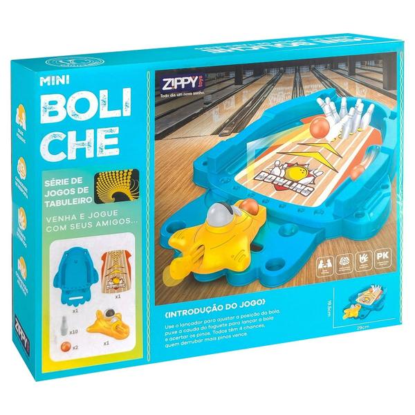 Imagem de Brinquedo Tabuleiro De Boliche Mini Jogo Infantil Divertido - Zippy Toys