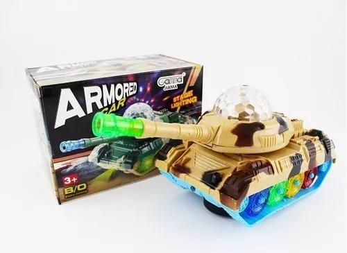 Imagem de Brinquedo Tank Armored Car Tanque De Guerra Anda Luzes Som