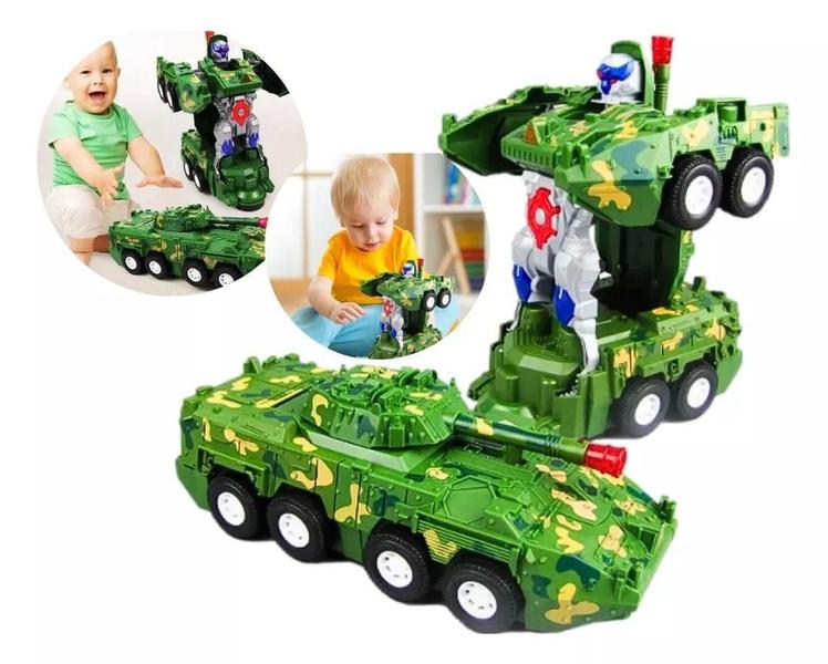 Imagem de Brinquedo Tank Armored Car Tanque De Guerra Anda Luzes Som