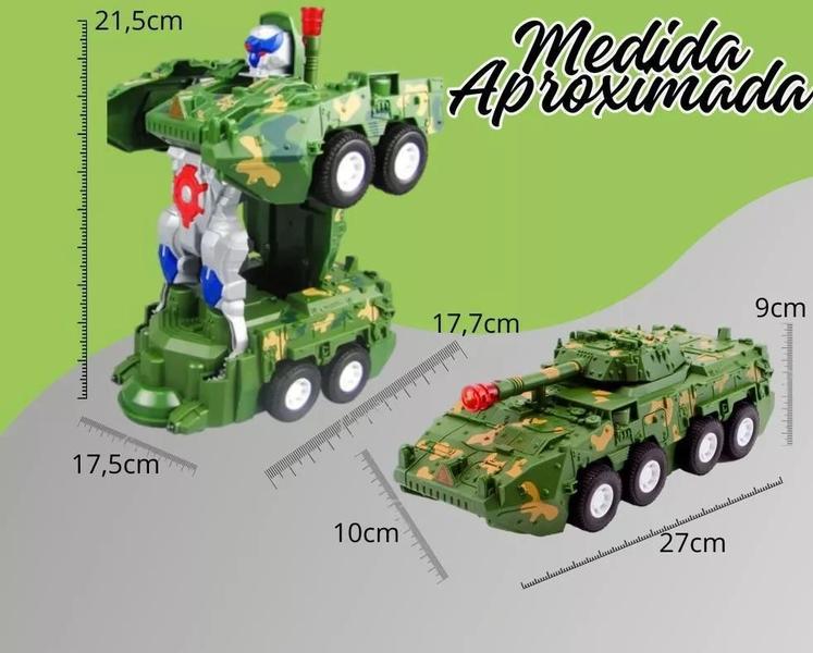 Imagem de Brinquedo Tank Armored Car Tanque De Guerra Anda Luzes Som