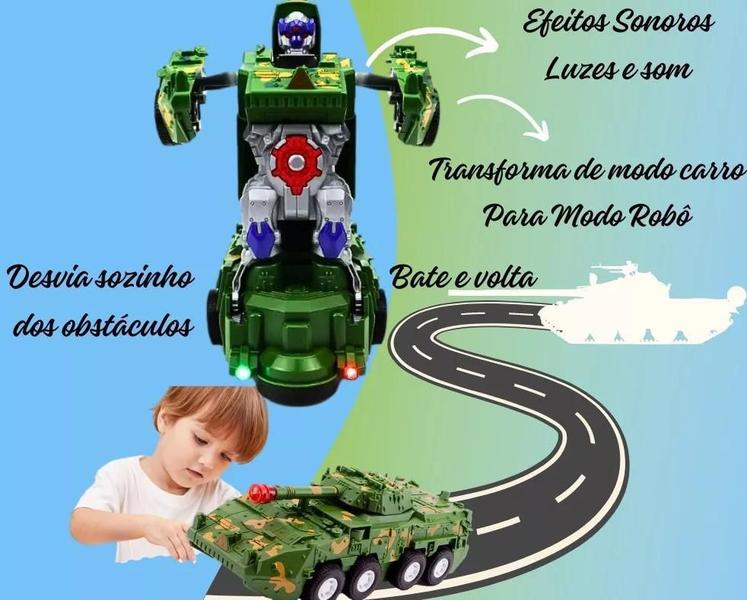 Imagem de Brinquedo Tank Armored Car Tanque De Guerra Anda Luzes Som