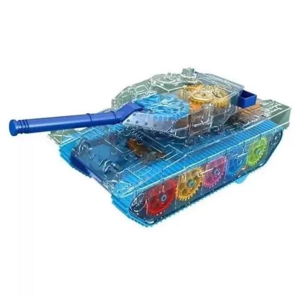 Imagem de Brinquedo tanque militar transparente musical com luzes