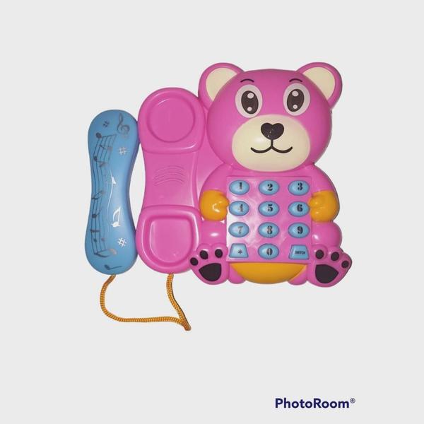 Imagem de Brinquedo Telefone Infantil Musical Com Som E Luzes (Rosa)