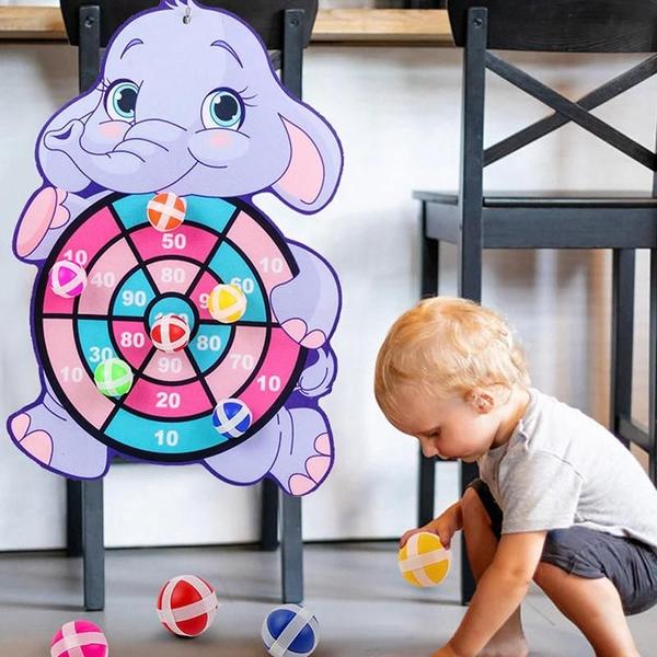 Imagem de Brinquedo Tiro Ao Alvo Infantil Bolas tiras autocolantes Gruda Divertido