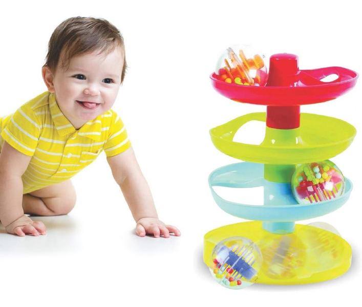 Imagem de Brinquedo Torre Bola Para Bebes Divertido Map Toy